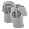 Punc B.Ravens #89 Mark Andrews Player Gray Replica Game Jerseys
