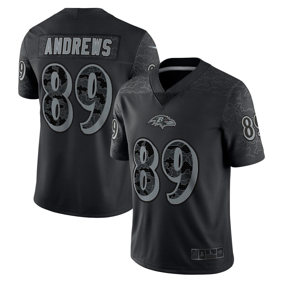 Punc B.Ravens #89 Mark Andrews Player RFLCTV Limited Black Stitched Jerseys