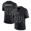 Punc B.Ravens #89 Mark Andrews Player RFLCTV Limited Black Stitched Jerseys