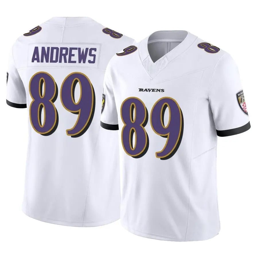 Punc B.Ravens #89 Mark Andrews Player White Vapor F.U.S.E. Limited  Stitched Jerseys
