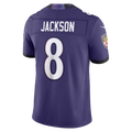 Punc B.Ravens #8 Lamar Jackson Purple Team Vapor F.U.S.E. Stitched Limited Jerseys