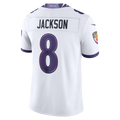 Punc B.Ravens #8 Lamar Jackson White Vapor F.U.S.E. Stitched Limited Jerseys