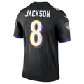 Punc B.Ravens #8 Lamar Jackson Player Black Legend Performance Stitched Jerseys