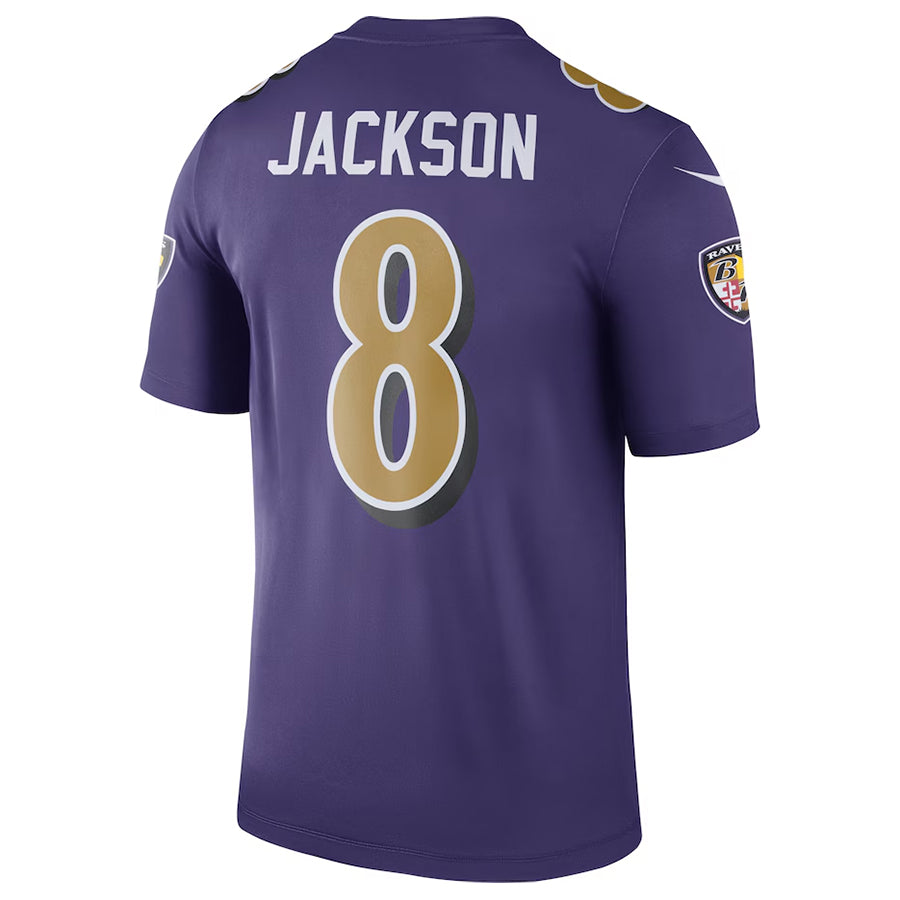 Punc B.Ravens #8 Lamar Jackson Player Purple Legend Performance Stitched Jerseys