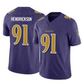 Punc B.Ravens #91 Trey Hendrickson Player Purple Vapor F.U.S.E. Limited Game Stitched Jerseys