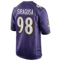 Punc B.Ravens #98 Tony Siragusa Player Purple Alternate Home Game Stitched Jerseys