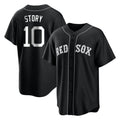 Punc B.Red Sox #10 Trevor Story Player Black Home Game Stitched Jerseys