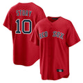 Punc B.Red Sox #10 Trevor Story Player Red Home Game Stitched Jerseys