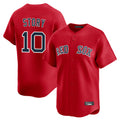 Punc B.Red Sox #10 Trevor Story Player Red Limited Home Game Stitched Jerseys
