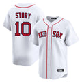 Punc B.Red Sox #10 Trevor Story Player White Limited Home Game Stitched Jerseys