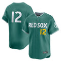 Punc B.Red Sox #12 Connor Wong Player Green City Connect Limited Home Game Stitched Jerseys