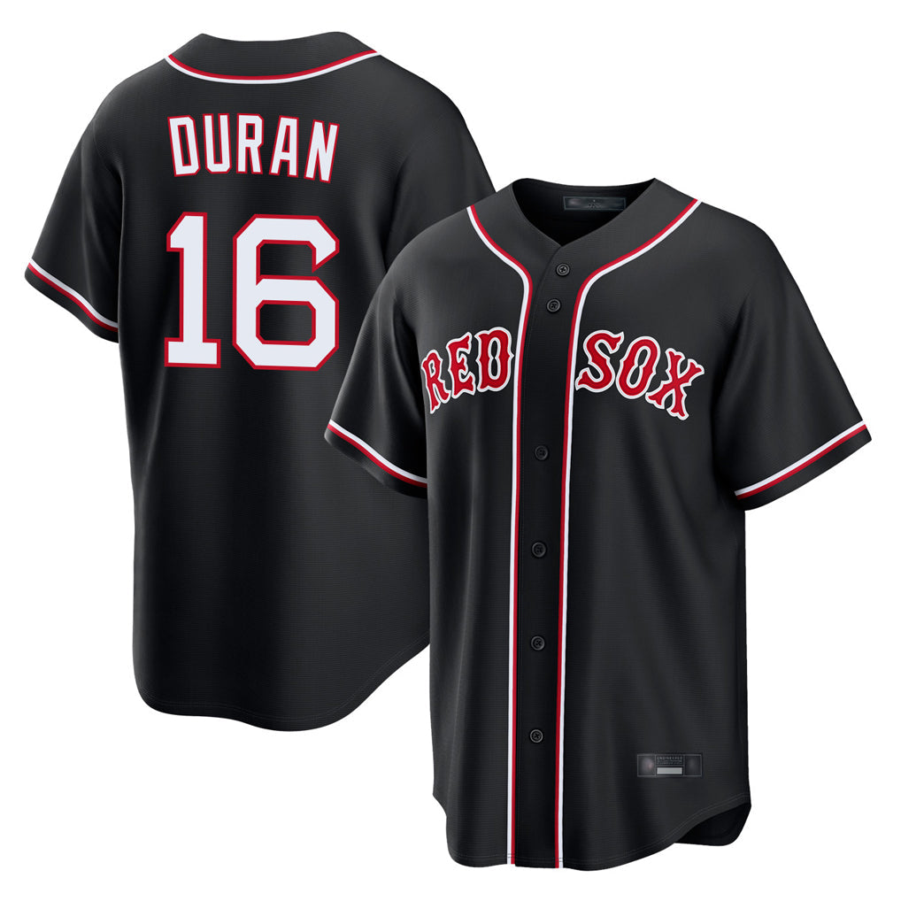 Punc B.Red Sox #16 Jarren Duran Player Black Out Home Game Stitched Jerseys