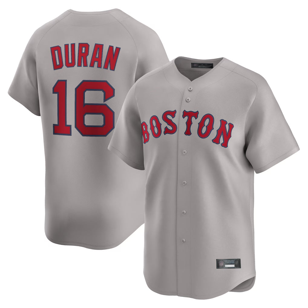 Punc B.Red Sox #16 Jarren Duran Player Gray Road Limited Home Game Stitched Jersey