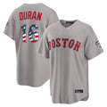 Punc B.Red Sox #16 Jarren Duran Player Gray Road USA 250 Fourth of July Home Game Stitched Jerseys