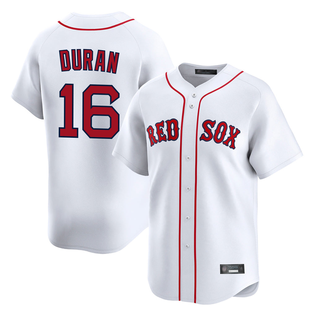 Punc B.Red Sox #16 Jarren Duran Player White Limited Home Game Stitched Jersey