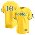 Punc B.Red Sox #16 Jarren Duran Player Yellow Limited Home Game Stitched Jersey