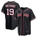 Punc B.Red Sox #19 Roman Anthony Player Black Out Home Game Stitched Jerseys