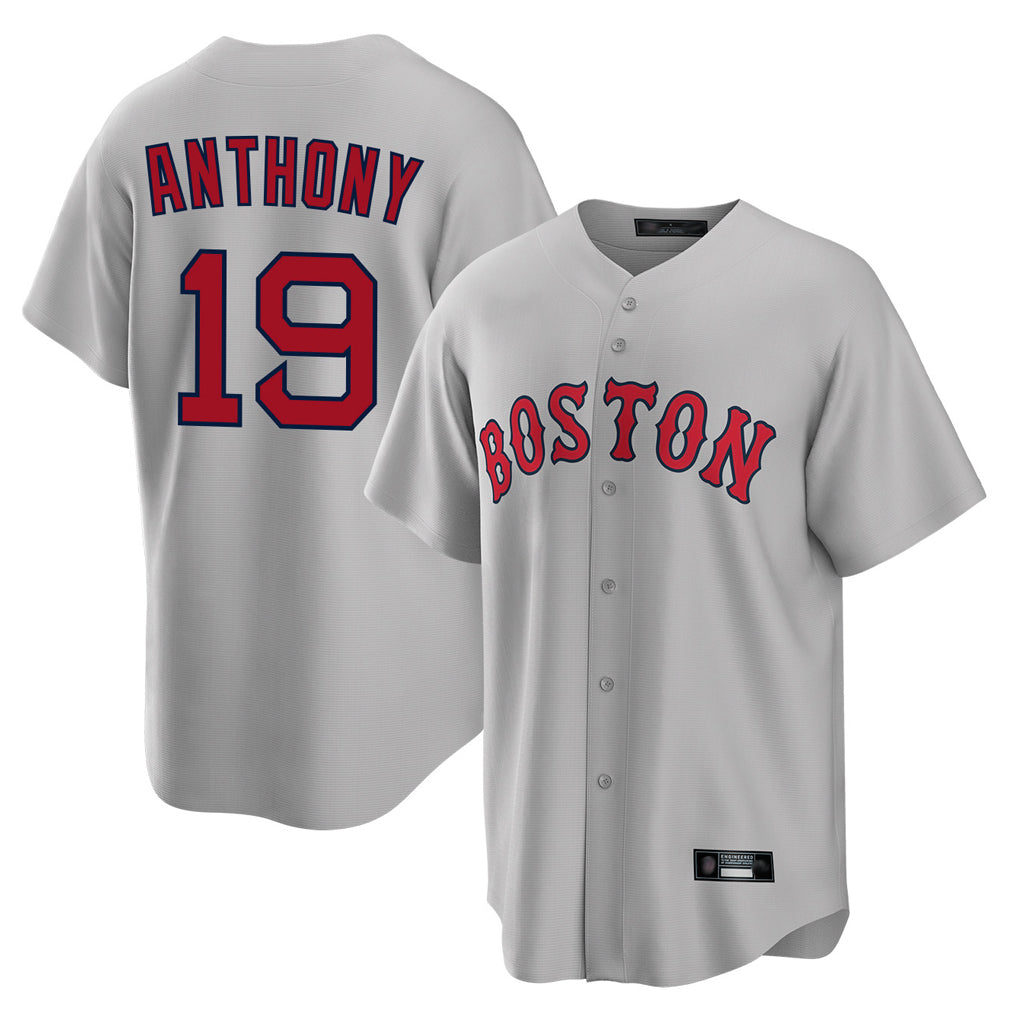Punc B.Red Sox #19 Roman Anthony Player Gray Road Home Game Stitched Jerseys