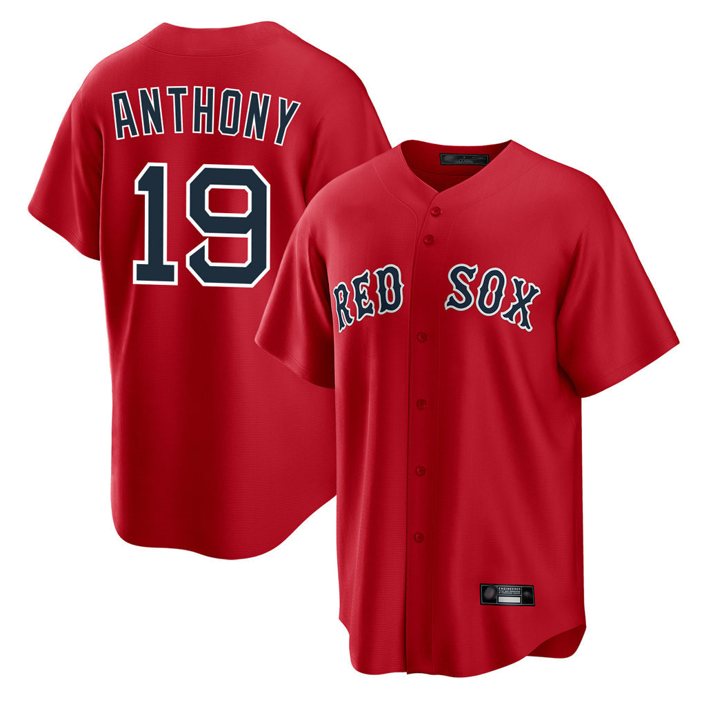 Punc B.Red Sox #19 Roman Anthony Player Red Home Game Stitched Jerseys