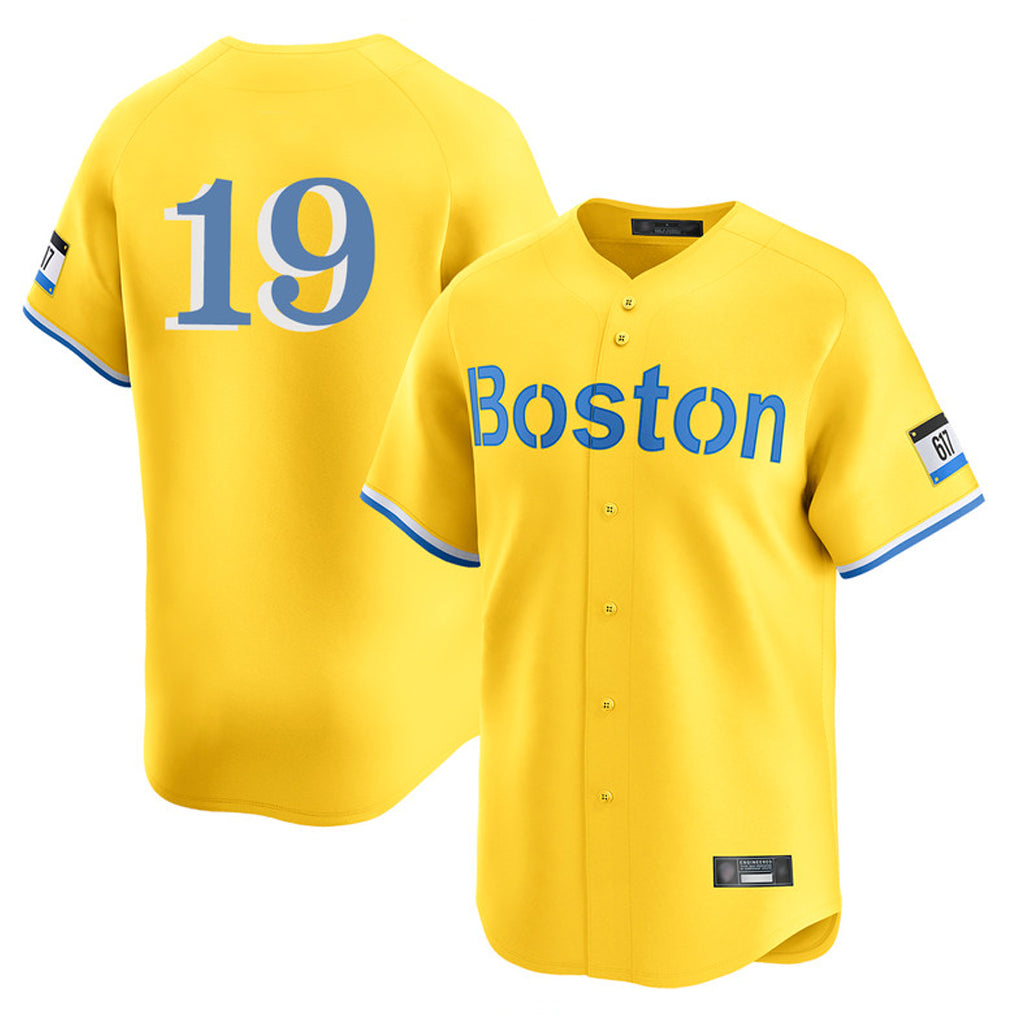 Punc B.Red Sox #19 Roman Anthony Player Yellow Limited Home Game Stitched Jerseys