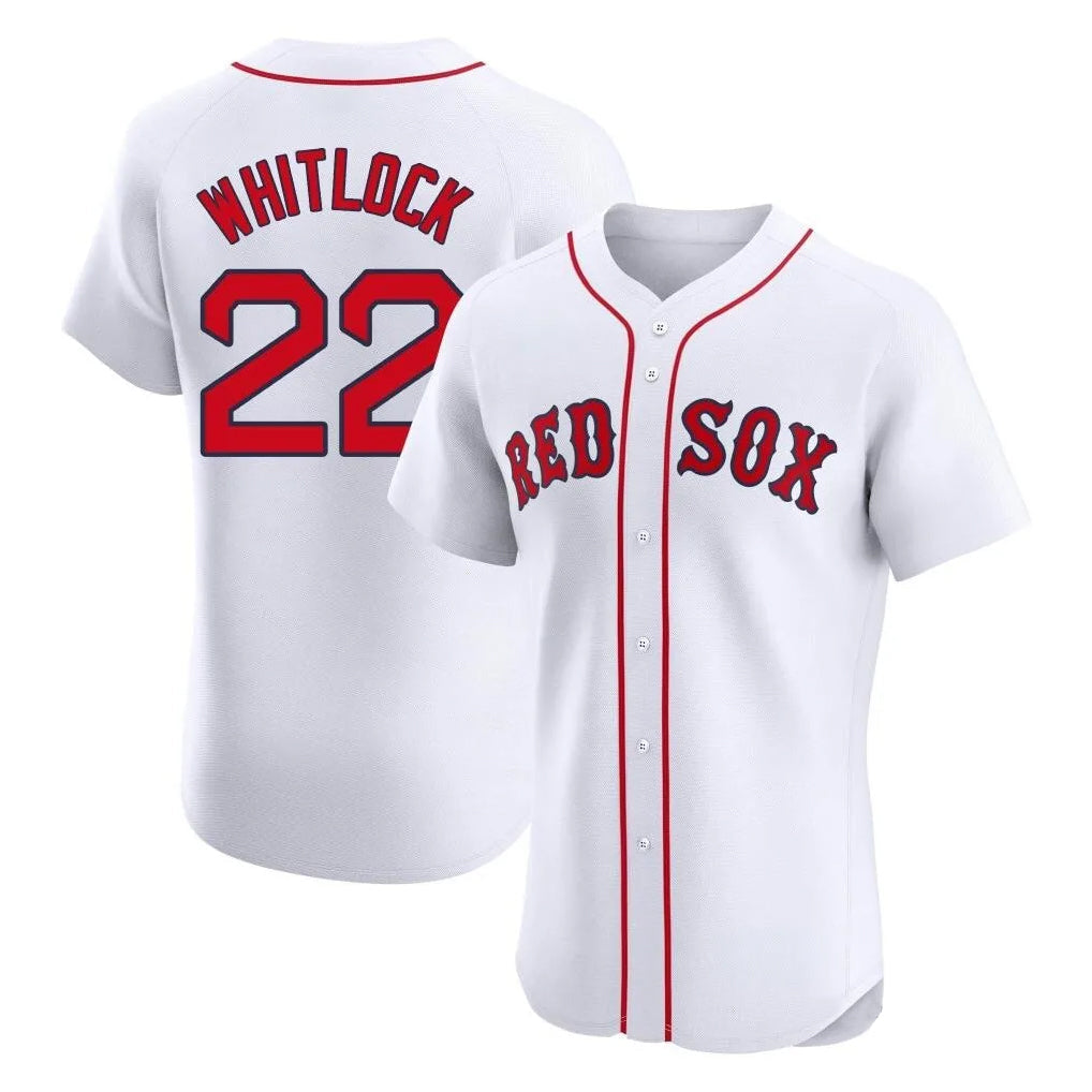 Punc B.Red Sox #22 Garrett Whitlock Player White Limited Elite Home Game Stitched Jerseys