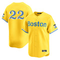 Punc B.Red Sox #22 Garrett Whitlock Player Yellow Limited Home Game Stitched Jerseys