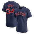 Punc B.Red Sox #34 David Ortiz Player Navy Limited Elite Home Game Stitched Jerseys