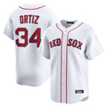Punc B.Red Sox #34 David Ortiz Player White Limited Home Game Stitched Jerseys
