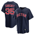 Punc B.Red Sox #35 Garrett Crochet Player Navy Home Game Stitched Jerseys