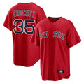 Punc B.Red Sox #35 Garrett Crochet Player Red Home Game Stitched Jerseys