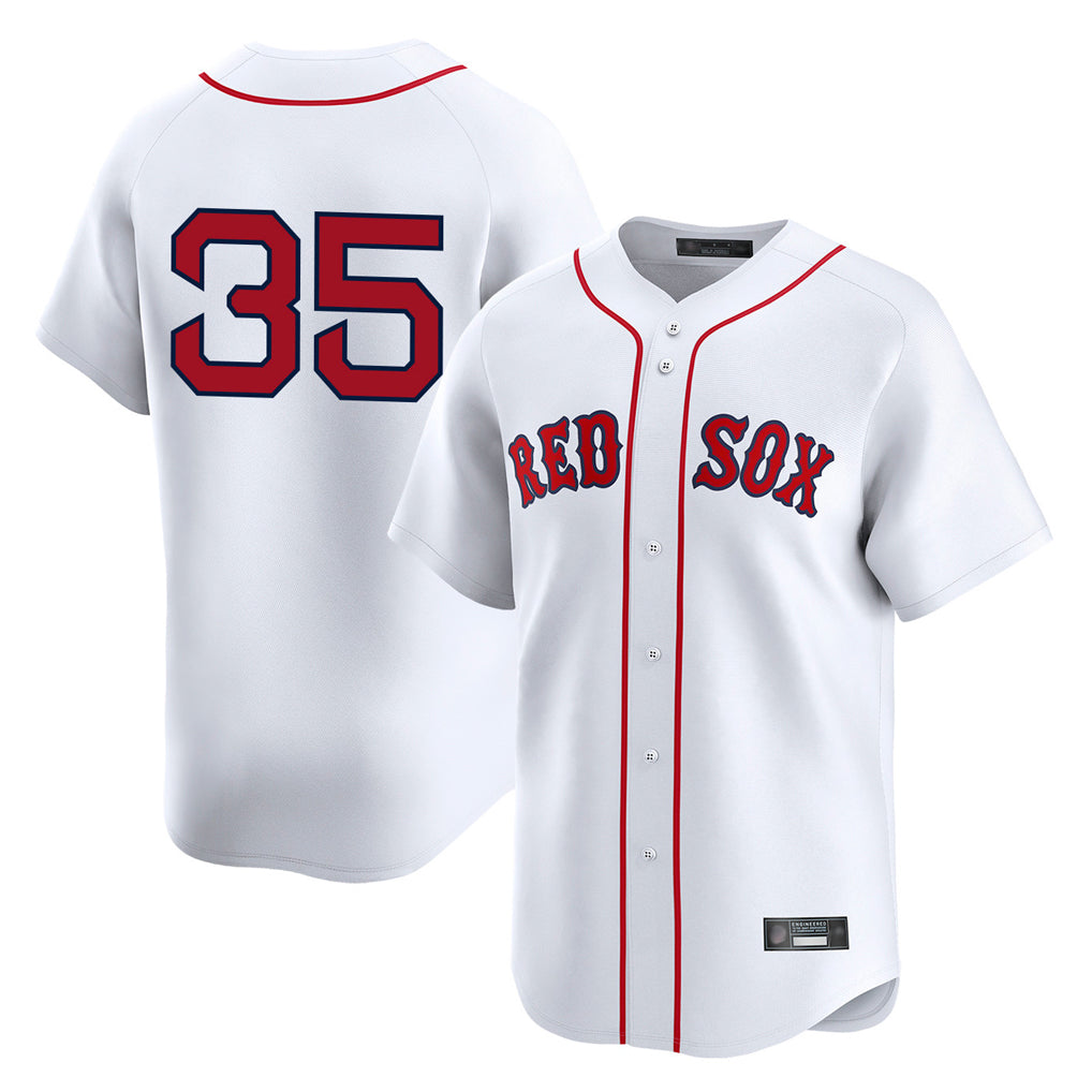 Punc B.Red Sox #35 Garrett Crochet Player White Limited Home Game Stitched Jerseys