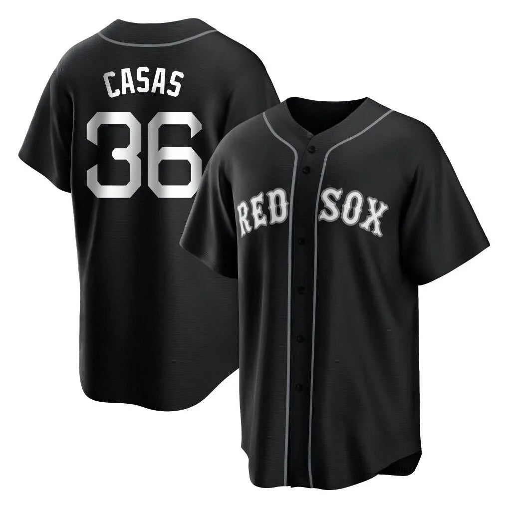 Punc B.Red Sox #36 Triston Casas Player Black Home Game Stitched Jerseys