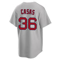 Punc B.Red Sox #36 Triston Casas Player Gray Road Home Game 1 Stitched Jersey