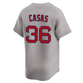 Punc B.Red Sox #36 Triston Casas Player Gray Road Limited Home Game Stitched Jerseys