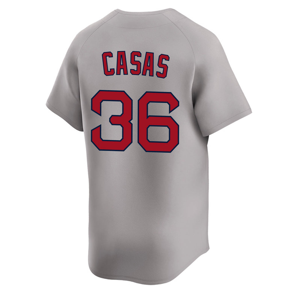 Punc B.Red Sox #36 Triston Casas Player Gray Road Limited Home Game Stitched Jerseys