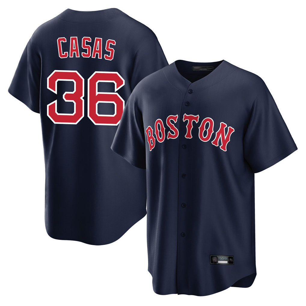 Punc B.Red Sox #36 Triston Casas Player Navy Home Game Stitched Jersey