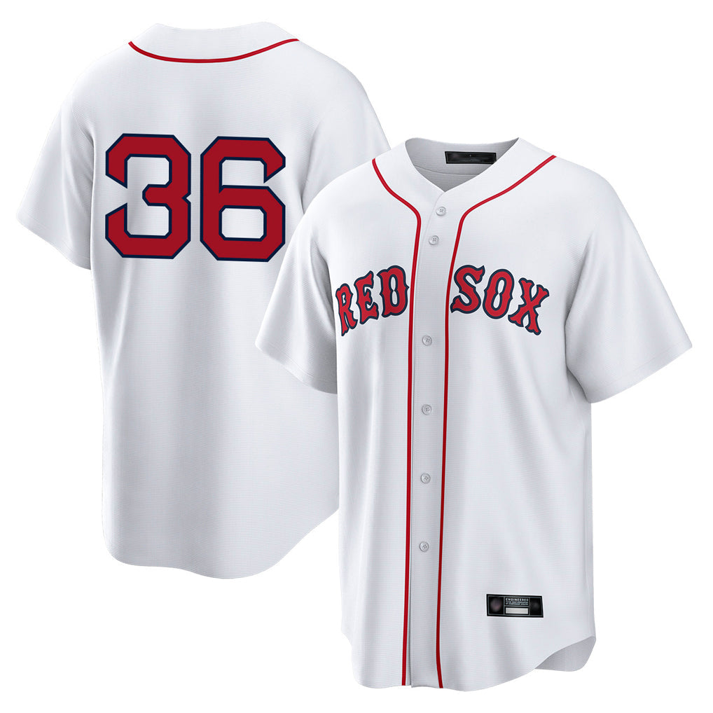 Punc B.Red Sox #36 Triston Casas Player White Home Game Stitched Jersey