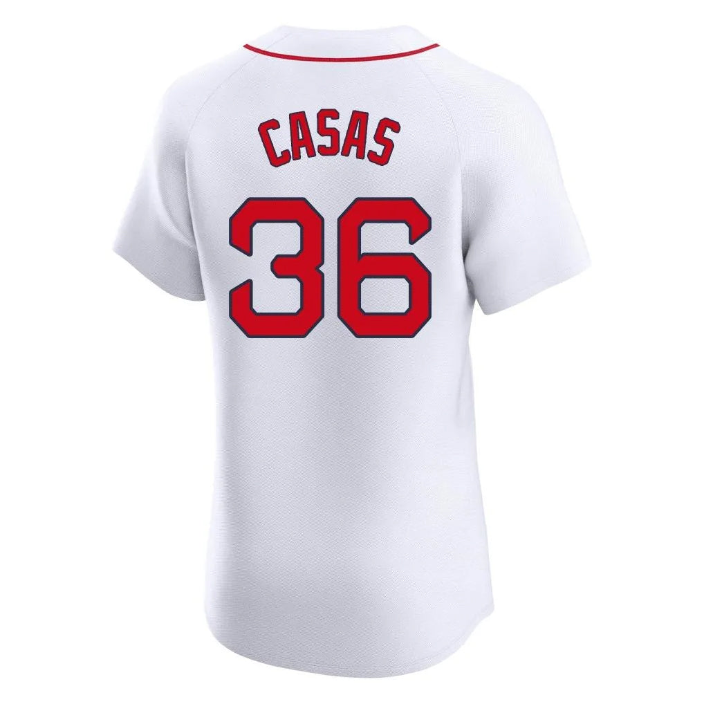 Punc B.Red Sox #36 Triston Casas Player White Limited Elite Home Game Stitched Jerseys
