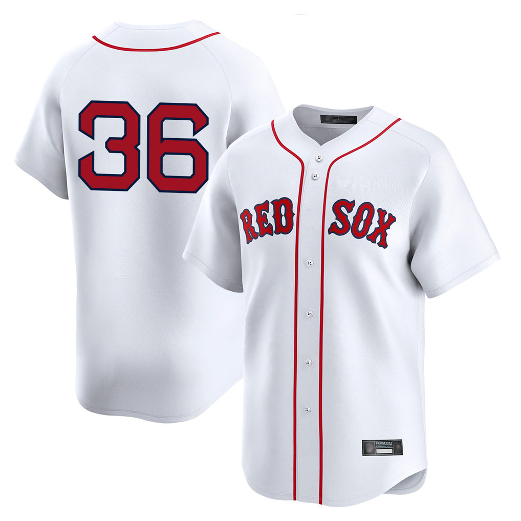 Punc B.Red Sox #36 Triston Casas Player White Limited Home Game Stitched Jersey