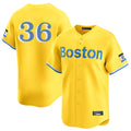 Punc B.Red Sox #36 Triston Casas Player Yellow Limited Home Game Stitched Jersey