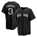 Punc B.Red Sox #3 Ceddanne Rafaela Player Black Home Game Stitched Jerseys