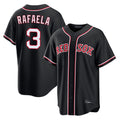 Punc B.Red Sox #3 Ceddanne Rafaela Player Black Out Home Game Stitched Jerseys