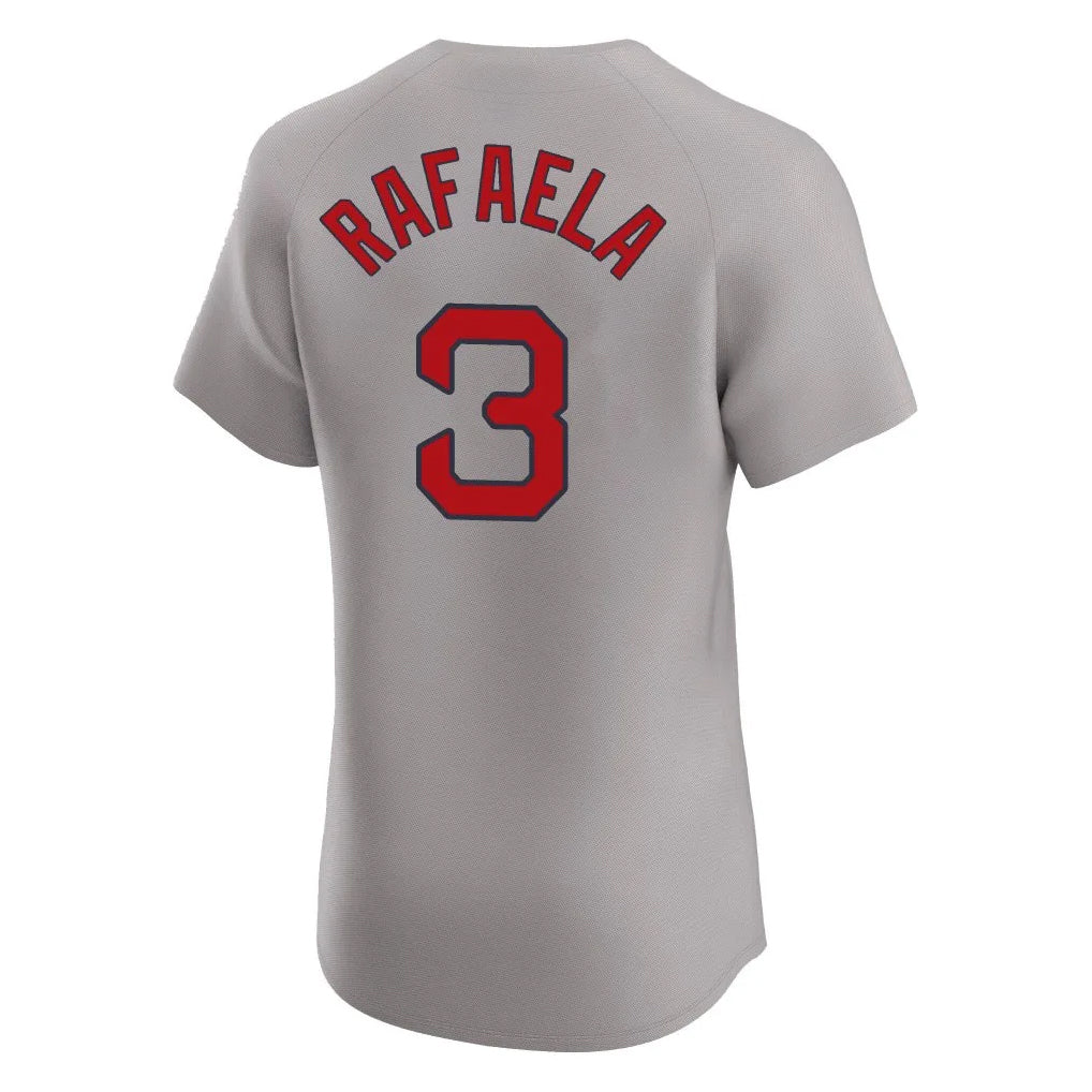 Punc B.Red Sox #3 Ceddanne Rafaela Player Gray Road Limited Elite Home Game Stitched Jerseys