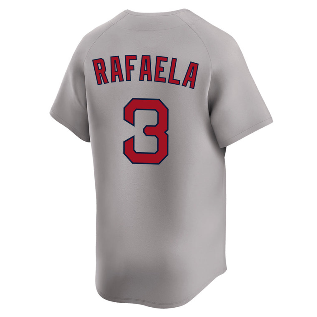 Punc B.Red Sox #3 Ceddanne Rafaela Player Gray Road Limited Home Game Stitched Jerseys