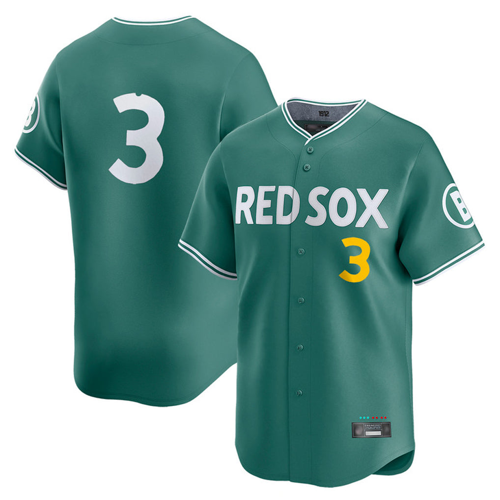Punc B.Red Sox #3 Ceddanne Rafaela Player Green City Connect Limited Home Game Stitched Jersey