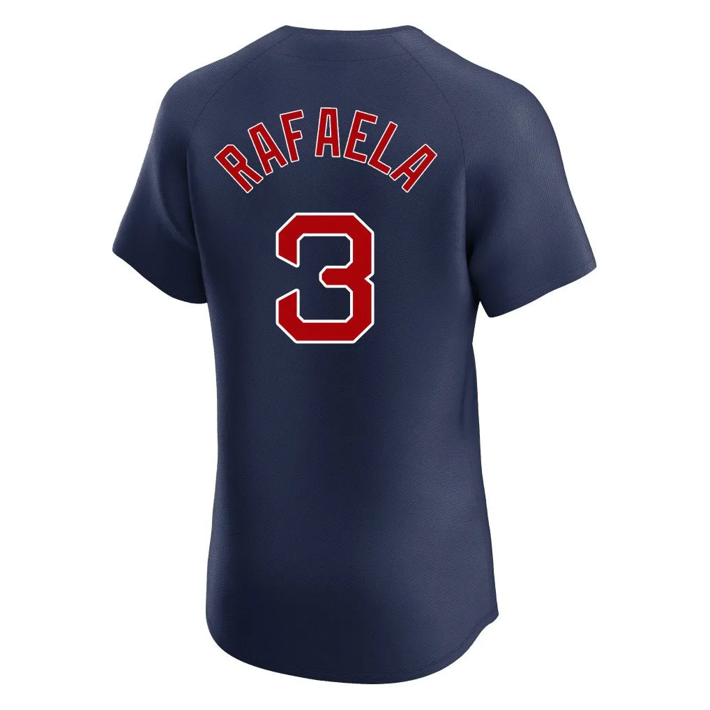 Punc B.Red Sox #3 Ceddanne Rafaela Player Navy Limited Elite Home Game Stitched Jerseys