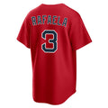Punc B.Red Sox #3 Ceddanne Rafaela Player Red Home Game Stitched Jerseys