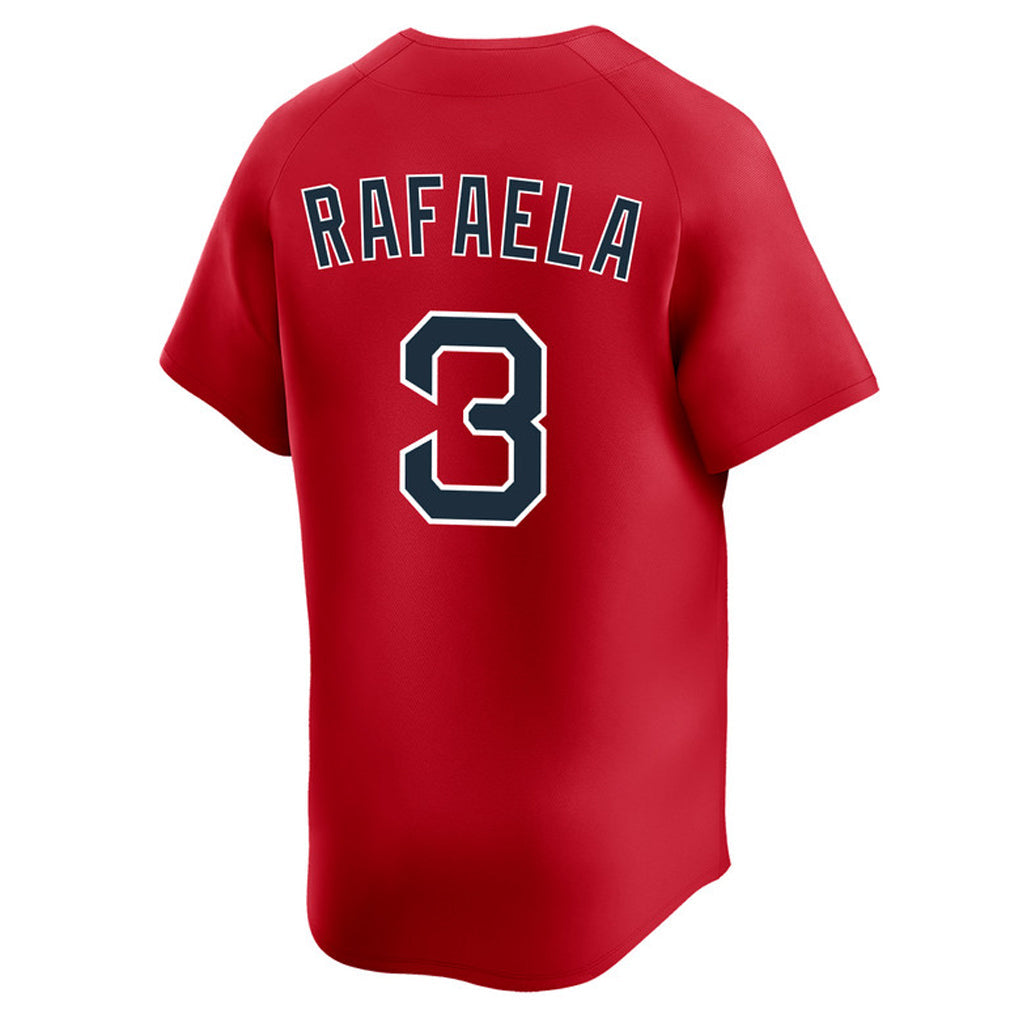 Punc B.Red Sox #3 Ceddanne Rafaela Player Red Limited Home Game Stitched Jerseys