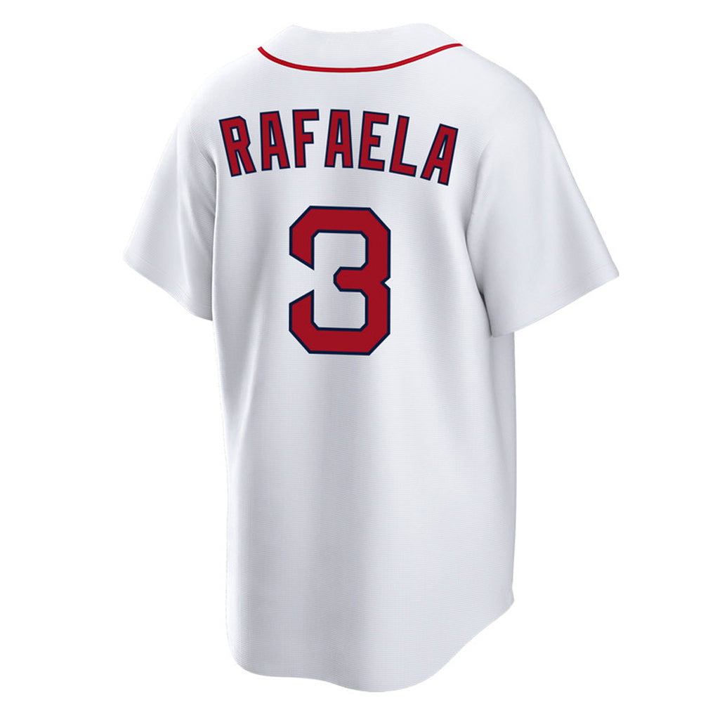 Punc B.Red Sox #3 Ceddanne Rafaela Player White Home Game Stitched Jerseys