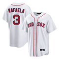 Punc B.Red Sox #3 Ceddanne Rafaela Player White Home Game Stitched Jersey